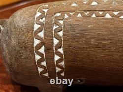 Vintage Massim Hand Carved Wood Pig Figurine Papua New Guinea Tribal Art 10