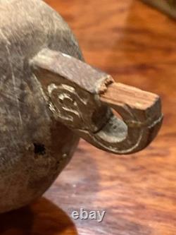 Vintage Massim Hand Carved Wood Pig Figurine Papua New Guinea Tribal Art 10