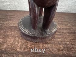 Vintage Massim Trobriand Islands Papua New Guinea Carved Figural Bowl 32cm