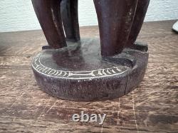 Vintage Massim Trobriand Islands Papua New Guinea Carved Figural Bowl 32cm