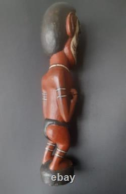 Vintage PNG Papua New Guinea Carved Painted Sepik Figure Totem Primitive ArtRare