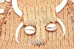 Vintage Papua New Guinea Abelam Headdress Woven With Cowrie Shell