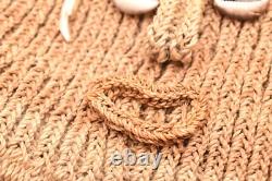 Vintage Papua New Guinea Abelam Headdress Woven With Cowrie Shell