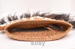 Vintage Papua New Guinea Abelam Headdress Woven With Cowrie Shell