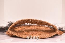 Vintage Papua New Guinea Abelam Headdress Woven With Cowrie Shell