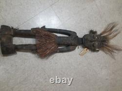 Vintage Papua New Guinea Ancestor Figure Male. Museum Quality 29 tall