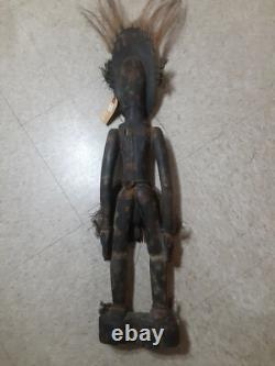 Vintage Papua New Guinea Ancestor Figure Male. Museum Quality 29 tall