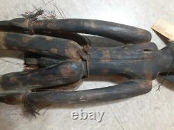 Vintage Papua New Guinea Ancestor Figure Male. Museum Quality 29 tall
