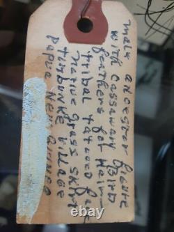 Vintage Papua New Guinea Ancestor Figure Male. Museum Quality 29 tall