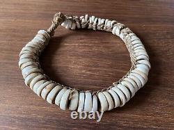 Vintage Papua New Guinea Conus Shell Necklace Tribal Money