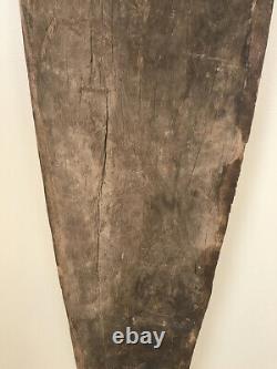 Vintage Papua New Guinea Gope Board With Finial