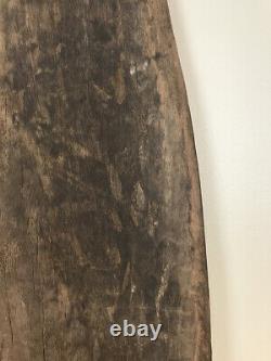 Vintage Papua New Guinea Gope Board With Finial