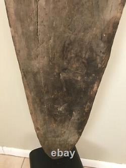 Vintage Papua New Guinea Gope Board With Finial