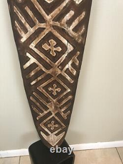 Vintage Papua New Guinea Gope Board With Finial