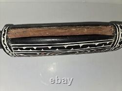 Vintage Papua New Guinea Hand-Carved Ceremonial Garamut Crocodile Slit Drum