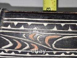 Vintage Papua New Guinea Hand-Carved Ceremonial Garamut Crocodile Slit Drum