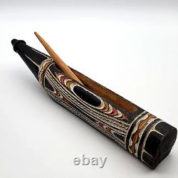 Vintage Papua New Guinea Hand-Carved Ceremonial Garamut Slit Drum