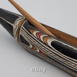 Vintage Papua New Guinea Hand-Carved Ceremonial Garamut Slit Drum