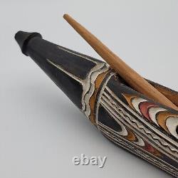 Vintage Papua New Guinea Hand-Carved Ceremonial Garamut Slit Drum