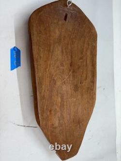 Vintage Papua New Guinea Hand-Carved Wooden Mask Wall Hanging