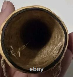 Vintage Papua New Guinea Highlands Koteka Penis Gourd Tribal Folk Art Souvenir