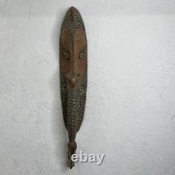 Vintage Papua New Guinea Long Nosed Tambaran Spirit Hand Carved Wooden Mask