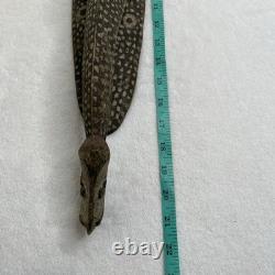 Vintage Papua New Guinea Long Nosed Tambaran Spirit Hand Carved Wooden Mask