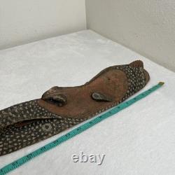 Vintage Papua New Guinea Long Nosed Tambaran Spirit Hand Carved Wooden Mask
