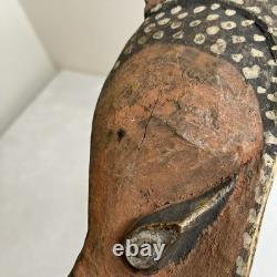 Vintage Papua New Guinea Long Nosed Tambaran Spirit Hand Carved Wooden Mask