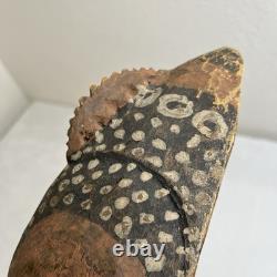 Vintage Papua New Guinea Long Nosed Tambaran Spirit Hand Carved Wooden Mask