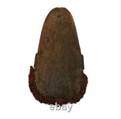 Vintage Papua New Guinea Mask Large Hand Carved Sepik River Wooden Mask PNG