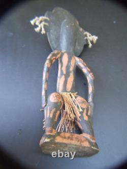 Vintage Papua New Guinea PNG Painted Fertility Figure Sepik River Statue