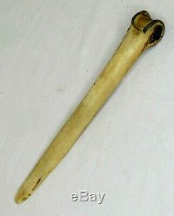 Vintage Papua New Guinea Primitive Cassowary Bone Dagger Knife