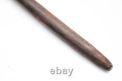 Vintage Papua New Guinea RARE Stone Adze Axe Wood Handle Rattan 19