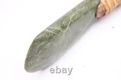 Vintage Papua New Guinea RARE Stone Adze Axe Wood Handle Rattan 19