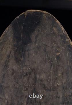 Vintage Papua New Guinea Sepik River Spirit Mask Latmul Wood And Cowrei