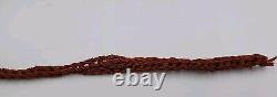 Vintage Papua New Guinea Tribal Headband Feathers Tusks Shells Polynesian Art