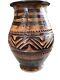 Vintage Papua New Guinea Upper Sepik River Brown Native Signed Clay 20cm Pot