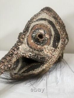 Vintage Papua New Guinea Woven Mask from the Sepik River Region