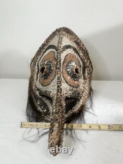 Vintage Papua New Guinea Woven Mask from the Sepik River Region