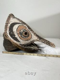 Vintage Papua New Guinea Woven Mask from the Sepik River Region