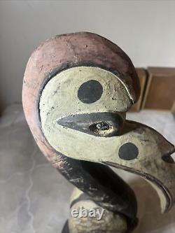 Vintage Papua New Guinea, Yamok, Village, Subut Bird Sculpture, Sowas Tribe