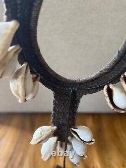 Vintage Papua New Guinea fertility shell necklaces (male and female)