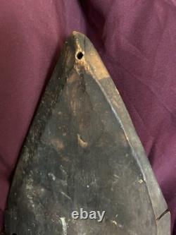 Vintage Savi Papua New Guinea Mask Hand Carved Wood Wall Art