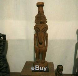 Vintage Sepik River Papua New Guinea Ancestor Figure PNG Carved Tiki not mug