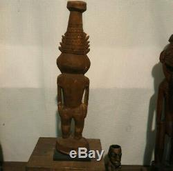 Vintage Sepik River Papua New Guinea Ancestor Figure PNG Carved Tiki not mug