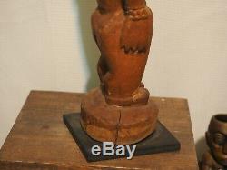 Vintage Sepik River Papua New Guinea Ancestor Figure PNG Carved Tiki not mug