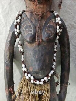 Vintage Sepik River Papua New Guinea Carved Wood Ancestor Spirit Figure Statue