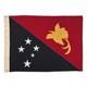 Vintage Sewn Cloth Papua New Guinea Flag Wool Blend Textile Art Decor Oceania