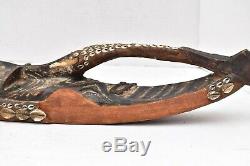 Vintage Tambanum Spirit Mask Sepik River Papua New Guinea Tribal art carved